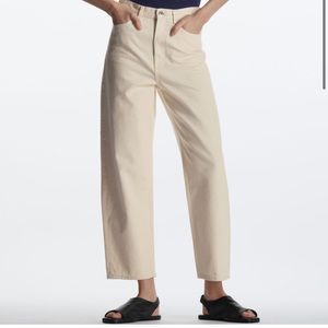 Organic cotton cream color jeans